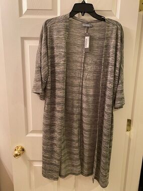 ACCESSORY ST Mary Heathered Gray Open Kimono